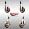 Service Caster 4 Inch 316SS High Temp Glass Filled Nylon 1 Inch Stem Caster Brake SCC, 2PK SCC-SS316EX20S414-GFNSHT-2-TLB-2-1 - alternate 2